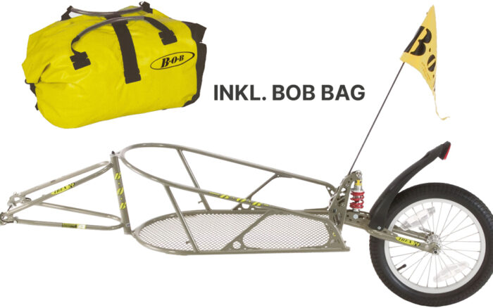 BOB IBEX Fahrradanhänger gold inkl. Tasche
